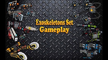 Pixel Gun 3D - Exoskeletons Set [Gameplay] (Clan Siege Battle)
