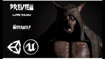Werewolf PREVIEW GAME READY 3D Character
