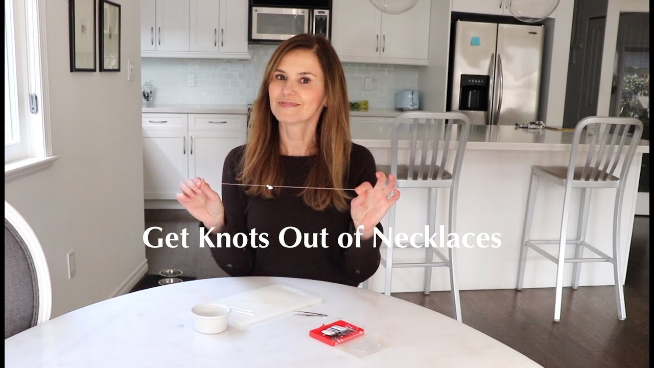 How to get knots out of necklaces YouTube