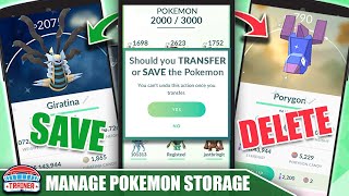 HOW TO MANAGE YOUR POKÉMON STORAGE LIKE A PRO! SAVE OR TRANSFER THESE POKÉMON 2020 | Pokémon GO screenshot 5