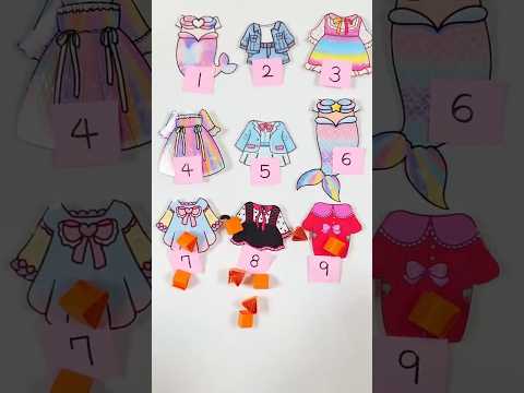 호수 눈망울 별하의 랜덤코디 #random #paperdolls #shorts #종이인형 #종이구관