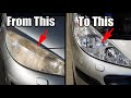 Restoring Faded Headlights on a 15 Year Old Peugeot