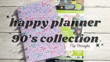 NEW HAPPY PLANNER 90s MINI HAPPY PLANNER AND STICKER BOOK | HP 2023 Fall Release | Flip Throughs