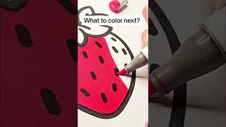 Strawberries 🍓 😍 😋 #satisfyingvideo #coloringpage #asmr #asmrsounds #relaxingvideos #satisfying