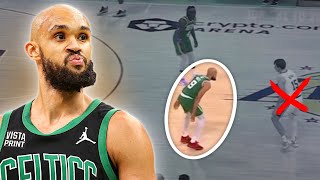 Derrick White does literally EVERYTHING for the Celtics