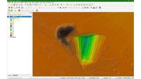 Calculate volumes from a DEM in QGIS