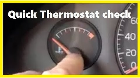 Does your Coolant Thermostat work?  Quick simple test without removing it