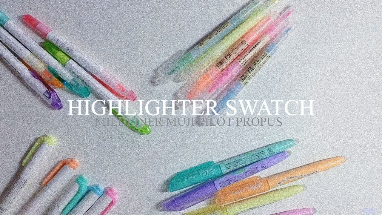 muji pastel highlighters