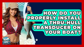 How Do You Properly Install A Thru-hull Transducer On Your Boat? - Boat Life Masters