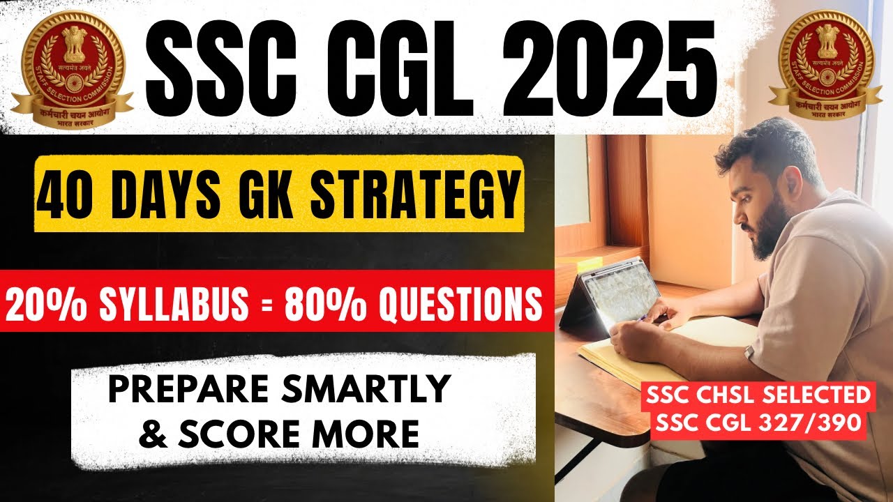 LAST CHANCE TO SCORE 80% MARKS in GK SSC CGL 2025🔥| #ssccgl2025 #ssccgl ...