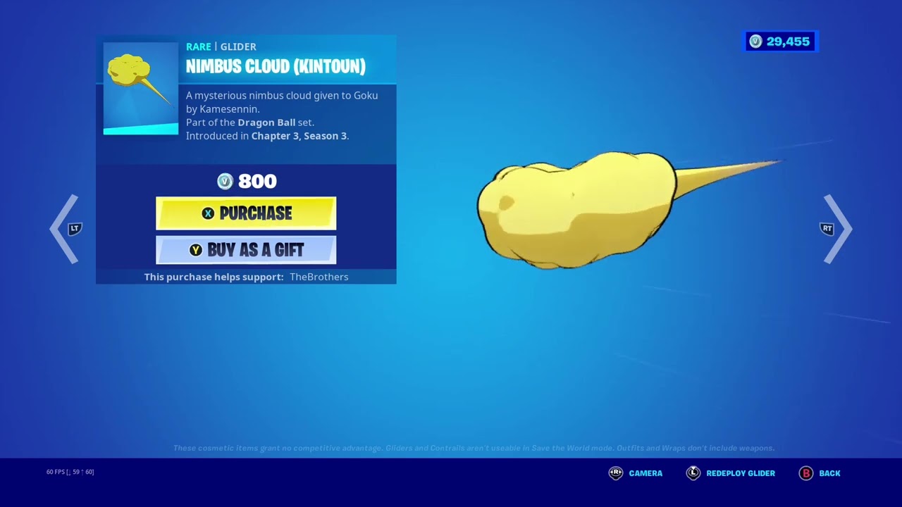 Nimbus Cloud (Kintoun), Fortnite Wiki