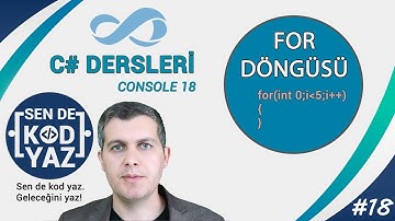 c# dersleri, for döngüsü örnekleri, Visual Studio C# Dersleri