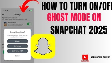 How To Turn On Ghost Mode On Snapchat 2025  - Turnoff Active Status And Location On Snapchat