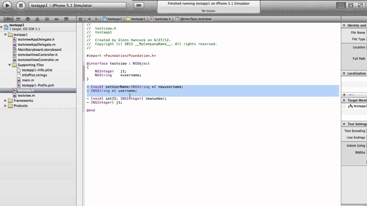 006 - Creating A Class In Objective C - YouTube