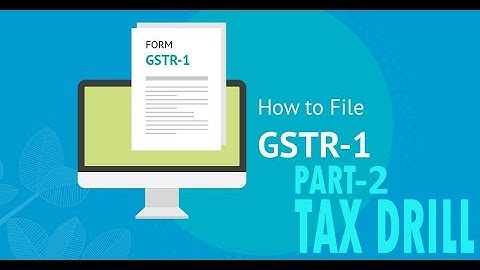 FILING OF GSTR1 PART 2