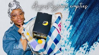 August Hygiene Empties 🗑️