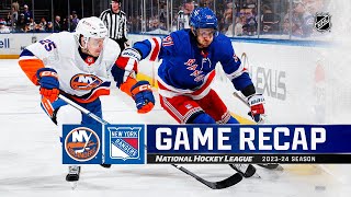 Islanders @ Rangers 4/13 | NHL Highlights 2024