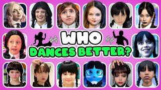 Guess Who Is Dancing Wednesday Edition 👧🖤 Like Nastya,Salish Matter,Wednesday,Payton Myler