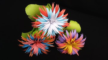 DIY: Aster Flower Tutorial !!! How to Make Paper Aster Flower Step by Step !!!!