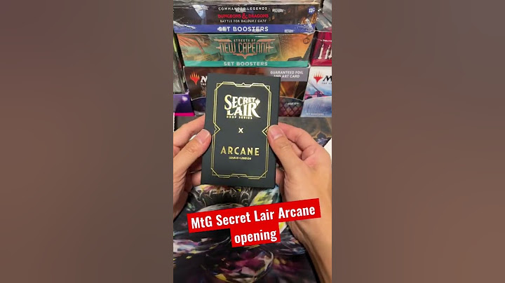 Magic the Gathering Secret Lair Arcane box opening. #mtg #ccg #unboxing #magicthegathering