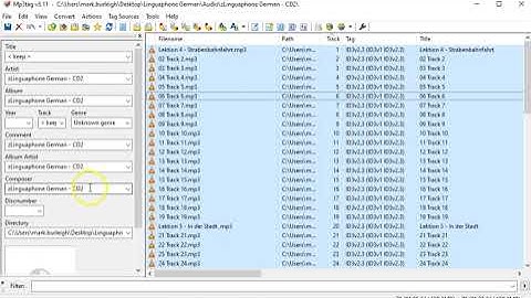 Organising Your Music or Audio Files with MP3Tag