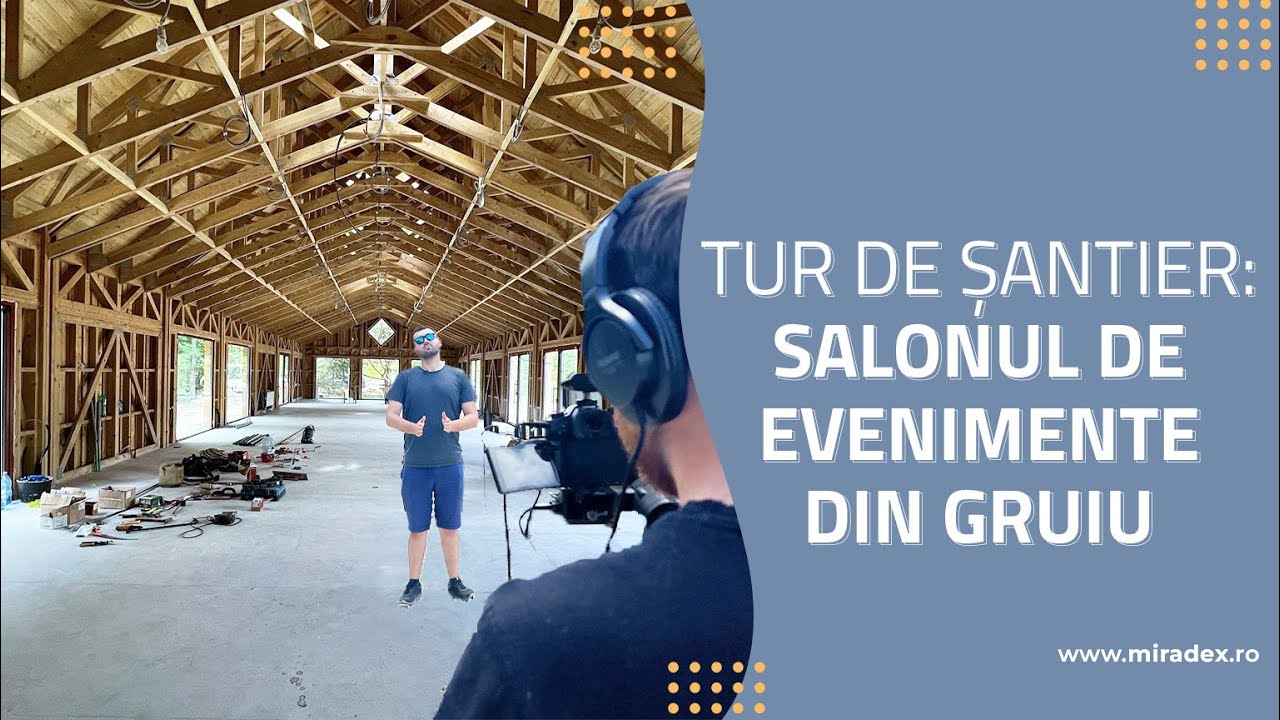 Am construit un salon de evenimente integral din lemn - YouTube