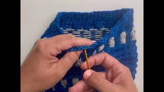 Closing the bind off gap on knits worked in the round