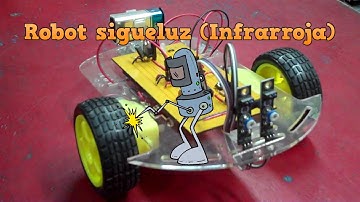 EDCAV_111 Demo Robot detector de baliza Infrarrojos con microcontrolador PIC16F628A