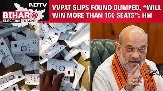 Thumbnail for Bihar Election News | VVPAT Slips Found Dumped On Road, “Will Win More Than 160 Seats”: Amit Shah