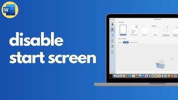 How to turn off the start screen in Microsoft Word