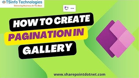 How to Create Pagination in Power Apps Gallery | Power Apps Pagination | Pagination Gallery