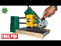 Sliding Angle Grinder Stand (Chop Saw) making - DIY sheet metal cutting