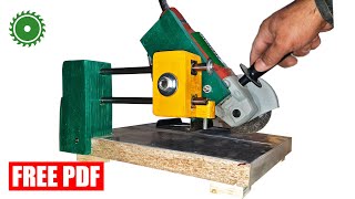 Sliding Angle Grinder Stand (Chop Saw) making - DIY sheet metal cutting