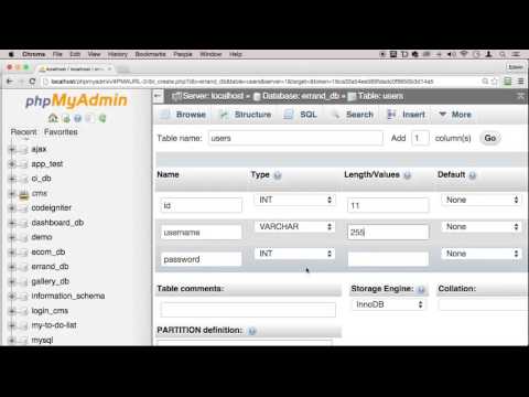 008 Creating a model and a database