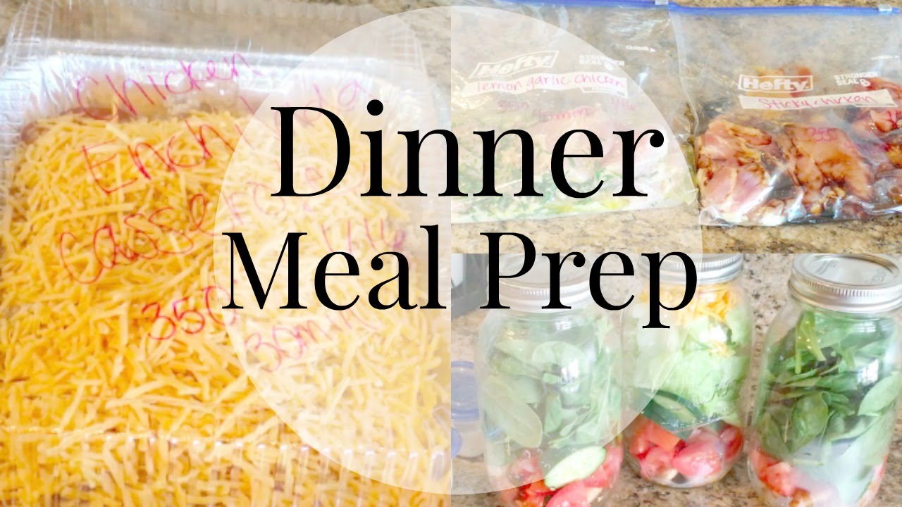 Meal Prep Freezer Meals- Dinner! - YouTube