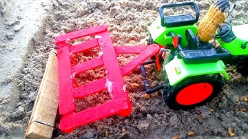 Diy mini tractor Wheat Seeding video,, science project,,,DESHl HACKS 3