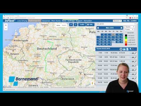 GPS Fahrzeugortung mit Infleet - Monatsberichte | Bornemann AG