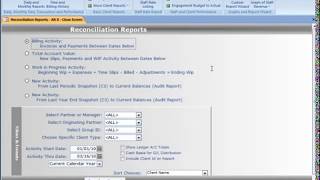 Reconciliation Reports