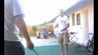 Practicing Devil Sticks