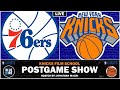 Playoff livestream  game 1  knicks vs 76ers  recap  reaction