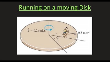 Dynamics Problem: Running on a Rotating Disk - Radial and Transverse Components