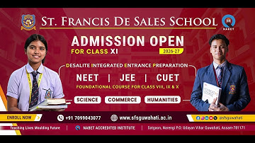 Admissions Open for Class IX & XI (2026–27) | SFS Guwahati