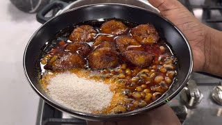 Making The Authentic Ghana Yor Ke Gari, Most Popular Street Food In Ghana Quick Easy & Tasty Gobe