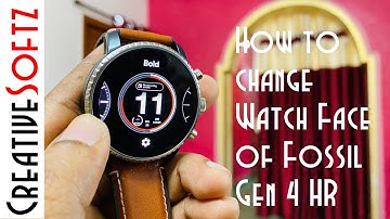 Fossil Gen 4 HR - Wear OS Watch Faces Review
