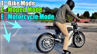 E  BIKE   To  E  MOTORCYCLE | Land Moto 3 in 1 Bike