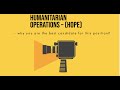 Humanitarian Operations – (HOPE)