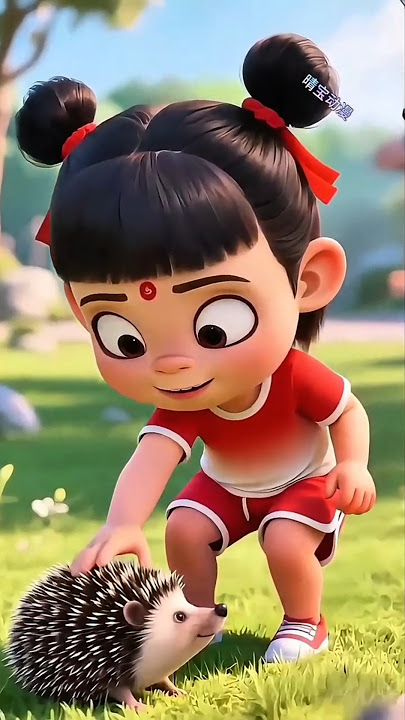 Nezha Jadi Manusia Landak! #shorts #animasi #kartun