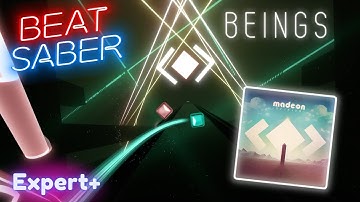 My current favorite custom map in Beat Saber (Beings by Madeon)