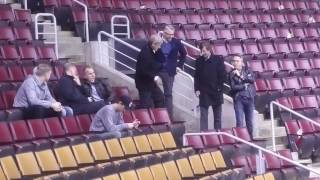 Gretzky and Orr getting reacquainted while watching McDavid & Matthews