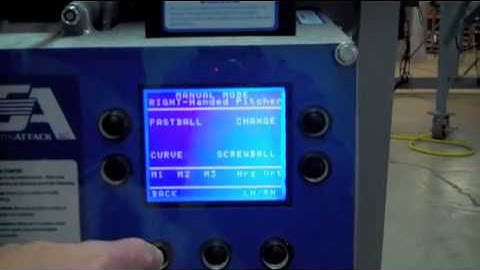 Basic e-Hack Attack Baseball Pitching Machine demo